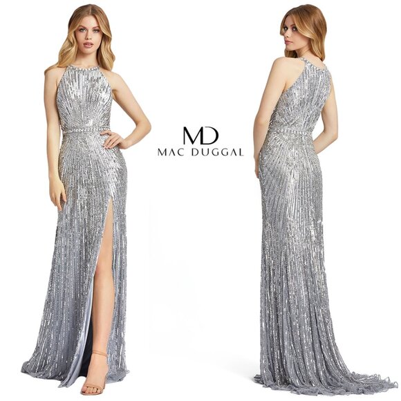 MAC DUGGAL EVENING | Jewel Neckline Sequin Dress #4963D - Picture 2 of 3